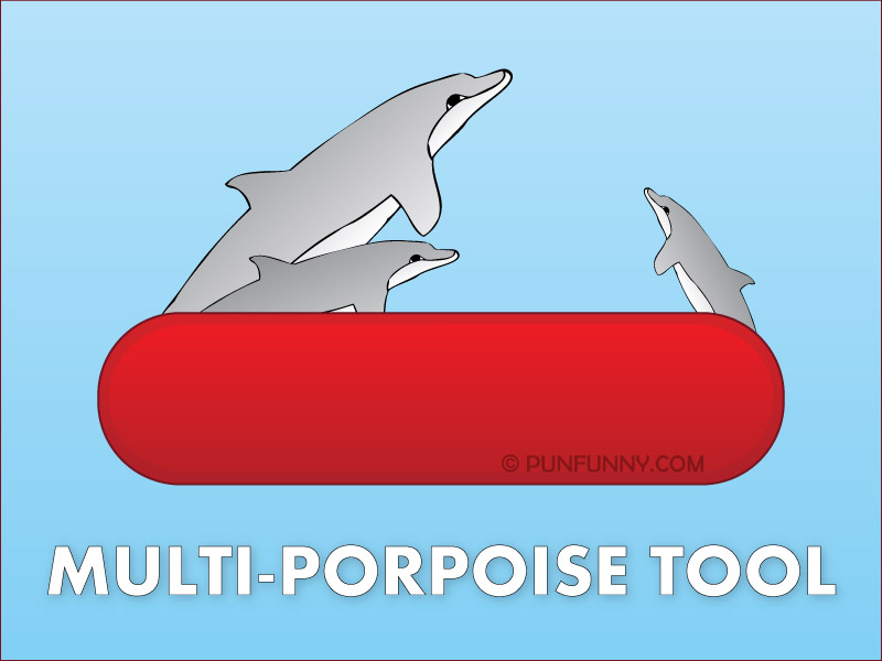 Illustration of multiple porpoises